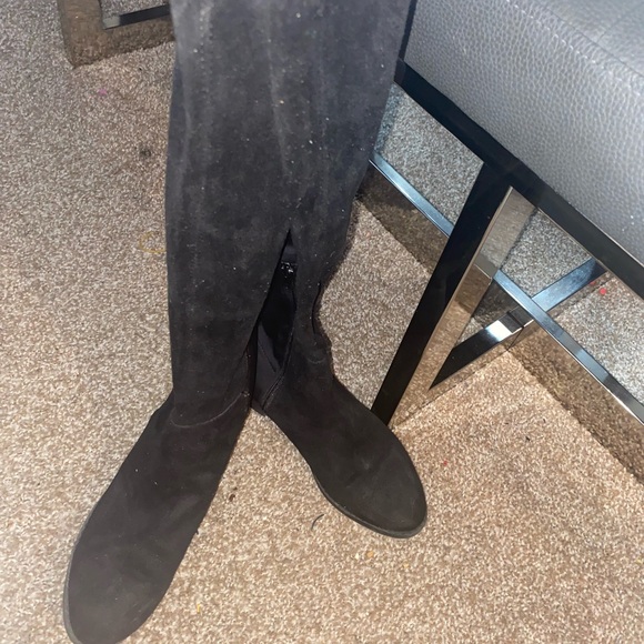 Faux Leather Knee-High Boots - Picture 9 of 16